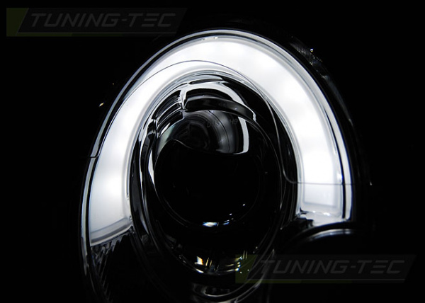 LED Tagfahrlicht Design Scheinwerfer für Mini Cooper 06-14 schwarz LTI